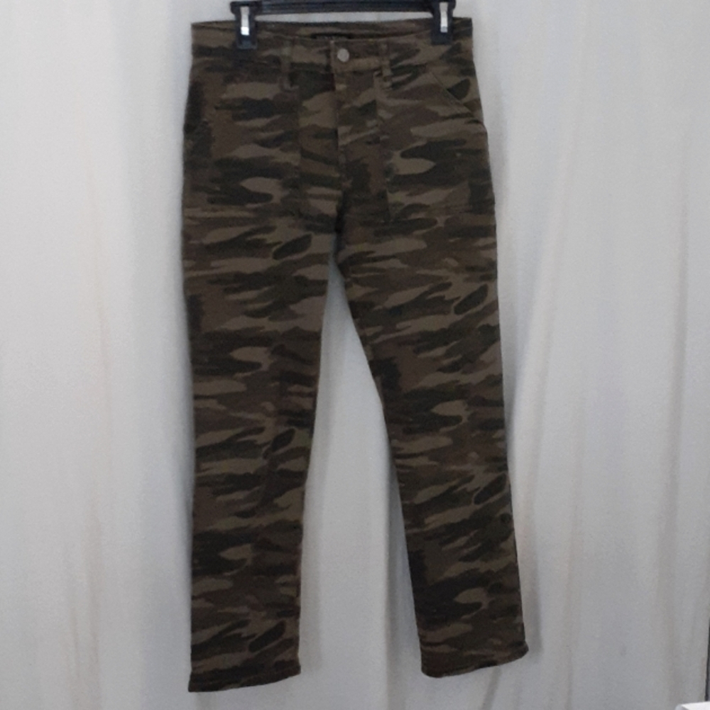 Lucky Brand Jeans Women Size 6/26 Camo Ava Slim Fit Ankle Mid Rise Grung…
